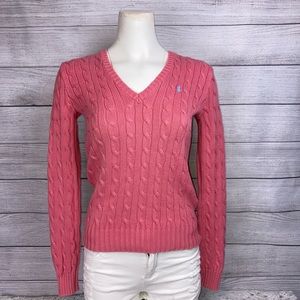 Ralph Lauren Sport Cable Knit Sweater Size Small